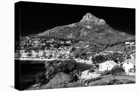 Awesome South Africa Collection B&W - Camps Bay Cape Town-Philippe Hugonnard-Stretched Canvas