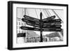 Awesome South Africa Collection B&W - Direction Sign Cape Town II-Philippe Hugonnard-Framed Photographic Print