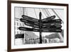 Awesome South Africa Collection B&W - Direction Sign Cape Town II-Philippe Hugonnard-Framed Photographic Print