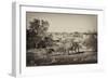 Awesome South Africa Collection B&W - Elephant and Baby-Philippe Hugonnard-Framed Photographic Print