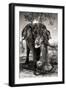 Awesome South Africa Collection B&W - Elephant II-Philippe Hugonnard-Framed Photographic Print