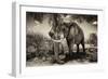 Awesome South Africa Collection B&W - Elephant IV-Philippe Hugonnard-Framed Photographic Print