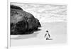 Awesome South Africa Collection B&W - Penguin at Boulders Beach II-Philippe Hugonnard-Framed Photographic Print