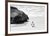 Awesome South Africa Collection B&W - Penguin at Boulders Beach II-Philippe Hugonnard-Framed Photographic Print