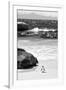 Awesome South Africa Collection B&W-Penguin at Boulders Beach-Philippe Hugonnard-Framed Photographic Print