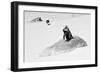 Awesome South Africa Collection B&W - Penguin Lovers II-Philippe Hugonnard-Framed Photographic Print