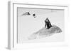 Awesome South Africa Collection B&W - Penguin Lovers II-Philippe Hugonnard-Framed Photographic Print