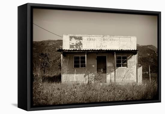 Awesome South Africa Collection B&W - Store in Swaziland II-Philippe Hugonnard-Framed Stretched Canvas