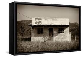 Awesome South Africa Collection B&W - Store in Swaziland II-Philippe Hugonnard-Framed Stretched Canvas