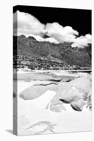 Awesome South Africa Collection B&W - The Twelve Apostles - Camps Bay I-Philippe Hugonnard-Stretched Canvas