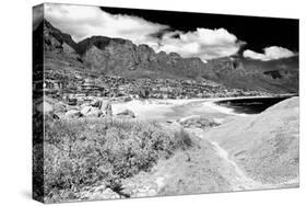 Awesome South Africa Collection B&W - The Twelve Apostles - Camps Bay II-Philippe Hugonnard-Stretched Canvas