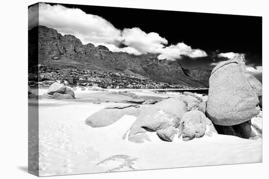 Awesome South Africa Collection B&W - The Twelve Apostles - Camps Bay-Philippe Hugonnard-Stretched Canvas