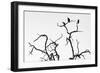 Awesome South Africa Collection B&W - Three Cape Vultures on Acacia Tree III-Philippe Hugonnard-Framed Photographic Print