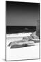 Awesome South Africa Collection B&W - Tranquil White Sand Beach II-Philippe Hugonnard-Mounted Photographic Print