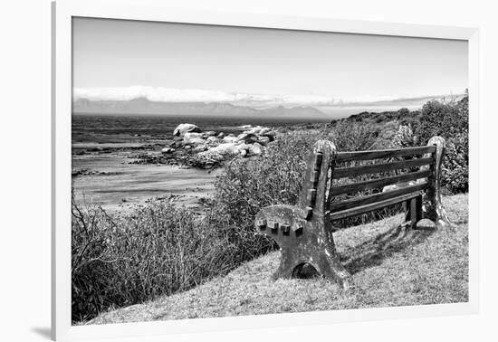 Awesome South Africa Collection B&W - View Point Bench-Philippe Hugonnard-Framed Photographic Print
