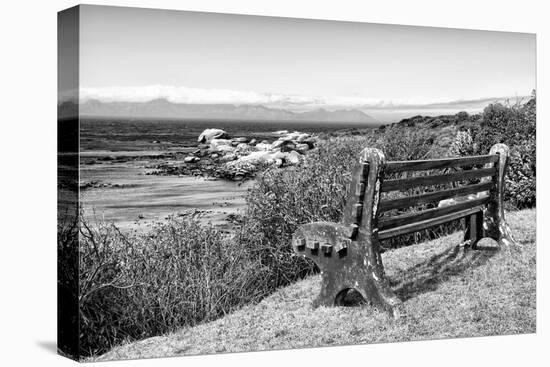 Awesome South Africa Collection B&W - View Point Bench-Philippe Hugonnard-Stretched Canvas