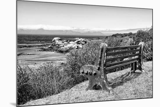 Awesome South Africa Collection B&W - View Point Bench-Philippe Hugonnard-Mounted Photographic Print
