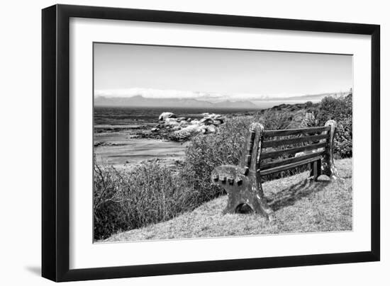 Awesome South Africa Collection B&W - View Point Bench-Philippe Hugonnard-Framed Photographic Print