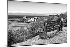 Awesome South Africa Collection B&W - View Point Bench-Philippe Hugonnard-Mounted Photographic Print