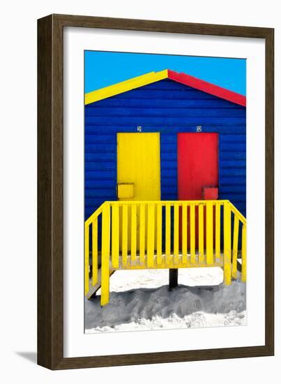 Awesome South Africa Collection - Close-Up Colorful Houses "Thirty One & Thirty Two" Blue-Philippe Hugonnard-Framed Photographic Print