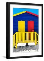 Awesome South Africa Collection - Close-Up Colorful Houses "Thirty One & Thirty Two" Blue-Philippe Hugonnard-Framed Photographic Print