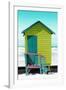 Awesome South Africa Collection - Colorful Beach Hut Cape Town - Lime & Greensea-Philippe Hugonnard-Framed Photographic Print