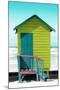Awesome South Africa Collection - Colorful Beach Hut Cape Town - Lime & Greensea-Philippe Hugonnard-Mounted Photographic Print