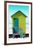 Awesome South Africa Collection - Colorful Beach Hut Cape Town - Lime & Greensea-Philippe Hugonnard-Framed Photographic Print