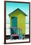 Awesome South Africa Collection - Colorful Beach Hut Cape Town - Lime & Greensea-Philippe Hugonnard-Framed Photographic Print