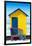 Awesome South Africa Collection - Colorful Beach Hut Cape Town - Yellow & Minight Blue-Philippe Hugonnard-Framed Photographic Print