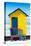 Awesome South Africa Collection - Colorful Beach Hut Cape Town - Yellow & Minight Blue-Philippe Hugonnard-Stretched Canvas