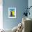 Awesome South Africa Collection - Colorful Beach Hut Cape Town - Yellow & Minight Blue-Philippe Hugonnard-Framed Photographic Print displayed on a wall