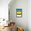 Awesome South Africa Collection - Colorful Beach Hut - Yellow & Skyblue-Philippe Hugonnard-Framed Stretched Canvas displayed on a wall