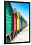 Awesome South Africa Collection - Colorful Beach Huts on Muizenberg - Cape Town IX-Philippe Hugonnard-Framed Photographic Print