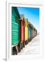 Awesome South Africa Collection - Colorful Beach Huts on Muizenberg - Cape Town IX-Philippe Hugonnard-Framed Premium Photographic Print