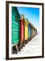 Awesome South Africa Collection - Colorful Beach Huts on Muizenberg - Cape Town IX-Philippe Hugonnard-Framed Premium Photographic Print