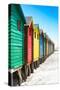 Awesome South Africa Collection - Colorful Beach Huts on Muizenberg - Cape Town IX-Philippe Hugonnard-Stretched Canvas