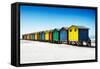 Awesome South Africa Collection - Colorful Beach Huts on Muizenberg - Cape Town VI-Philippe Hugonnard-Framed Stretched Canvas