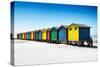 Awesome South Africa Collection - Colorful Beach Huts on Muizenberg - Cape Town VI-Philippe Hugonnard-Stretched Canvas