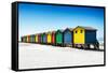 Awesome South Africa Collection - Colorful Beach Huts on Muizenberg - Cape Town VI-Philippe Hugonnard-Framed Stretched Canvas