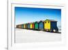 Awesome South Africa Collection - Colorful Beach Huts on Muizenberg - Cape Town VI-Philippe Hugonnard-Framed Photographic Print