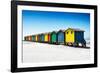 Awesome South Africa Collection - Colorful Beach Huts on Muizenberg - Cape Town VI-Philippe Hugonnard-Framed Photographic Print