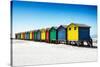 Awesome South Africa Collection - Colorful Beach Huts on Muizenberg - Cape Town VI-Philippe Hugonnard-Stretched Canvas