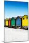 Awesome South Africa Collection - Colorful Beach Huts on Muizenberg - Cape Town VII-Philippe Hugonnard-Mounted Photographic Print