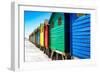 Awesome South Africa Collection - Colorful Beach Huts on Muizenberg - Cape Town VIII-Philippe Hugonnard-Framed Photographic Print