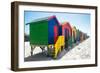 Awesome South Africa Collection - Colorful Beach Huts on Muizenberg V-Philippe Hugonnard-Framed Photographic Print