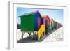 Awesome South Africa Collection - Colorful Beach Huts on Muizenberg V-Philippe Hugonnard-Framed Photographic Print