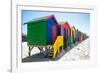 Awesome South Africa Collection - Colorful Beach Huts on Muizenberg V-Philippe Hugonnard-Framed Photographic Print