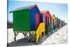 Awesome South Africa Collection - Colorful Beach Huts on Muizenberg V-Philippe Hugonnard-Stretched Canvas