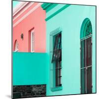 Awesome South Africa Collection - Colorful Houses Coral Green & Salmon-Philippe Hugonnard-Mounted Photographic Print